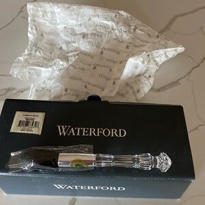 Waterford Crystal Makeup Brush. New, never used. Tags, box and tissue included.